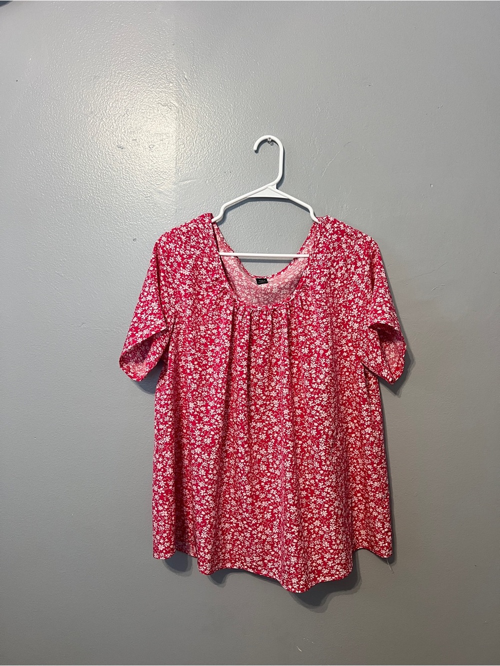 Kids Floral Puff-Sleeve Top - Pink